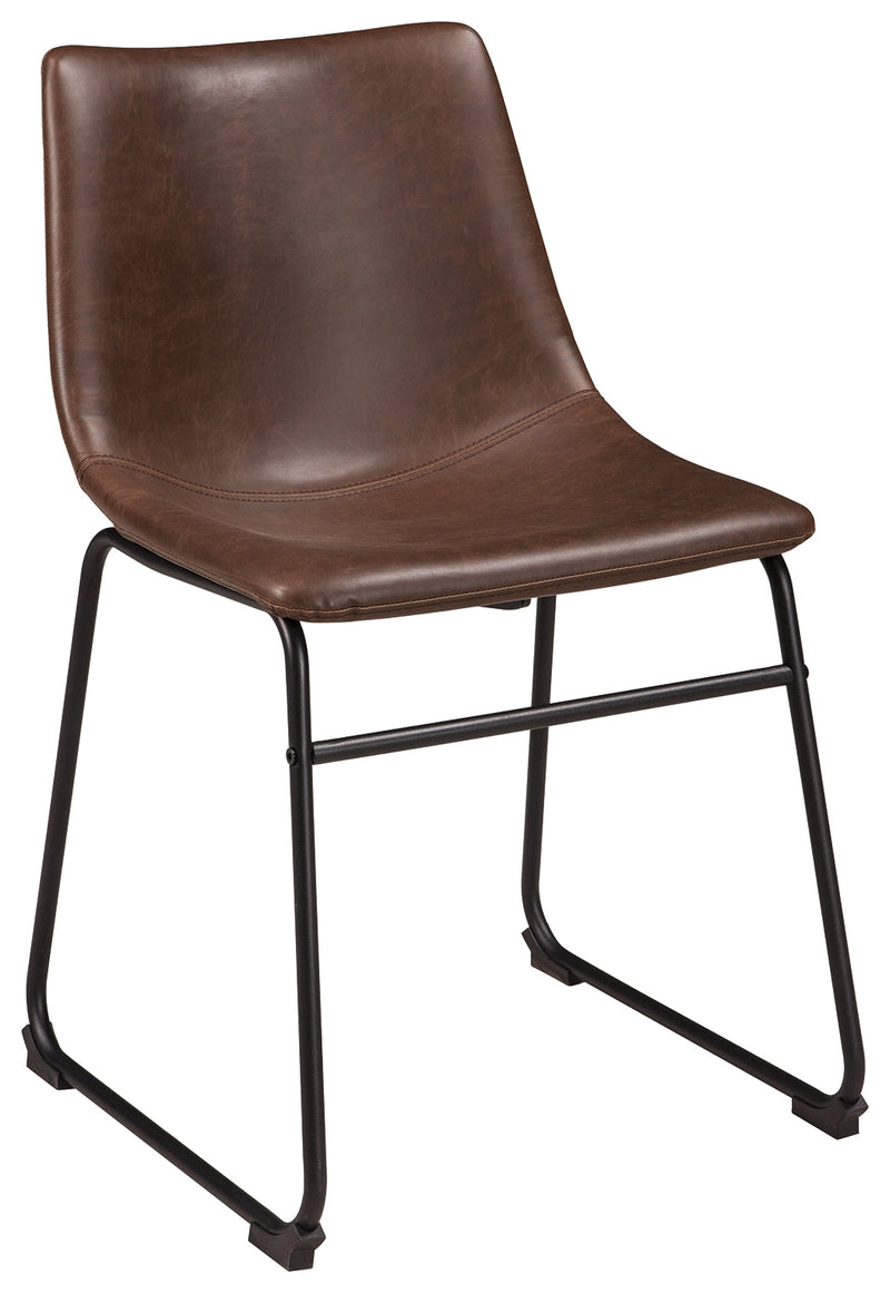 Centiar Brown Faux Leather Dining Chair