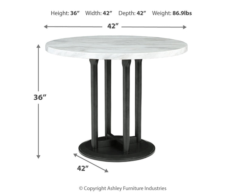 Centiar Two-Tone Counter Height Dining Table