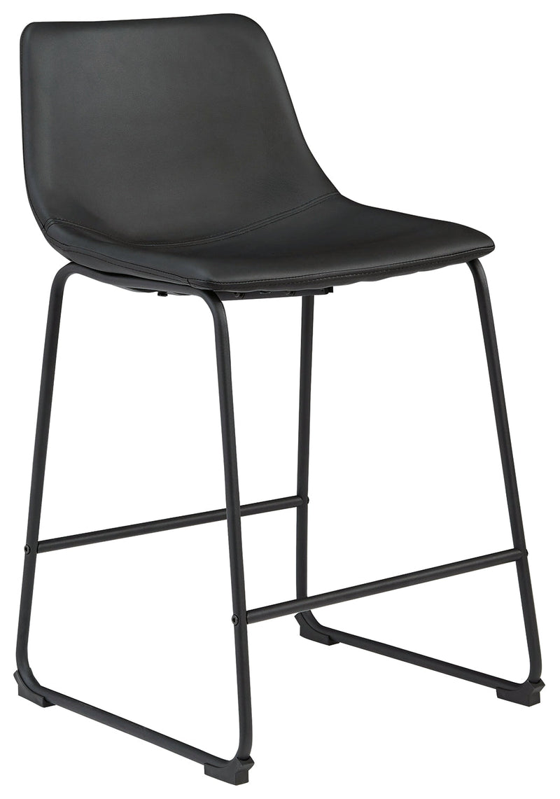 Centiar Black Counter Height Bar Stool