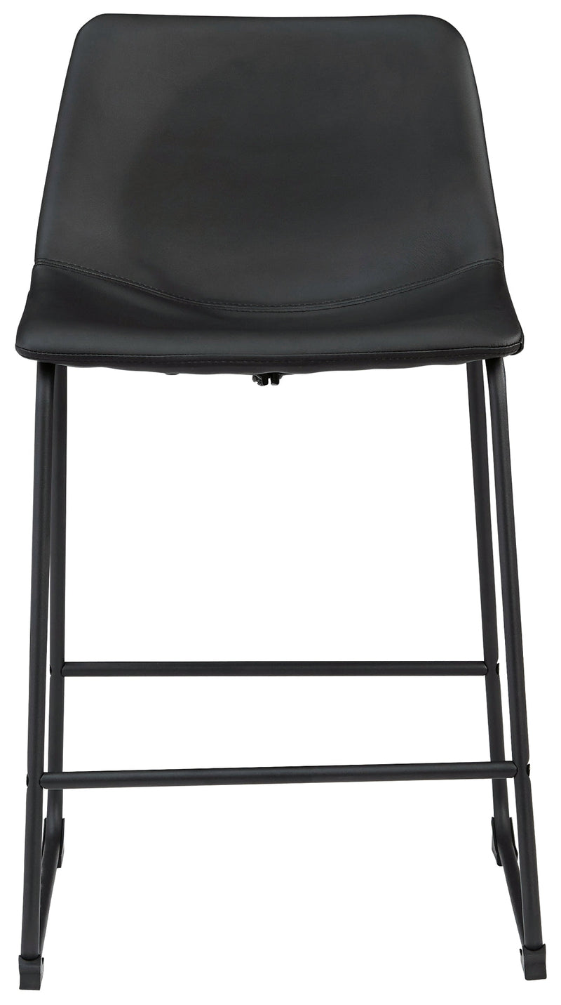 Centiar Black Counter Height Bar Stool