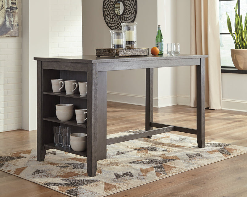 Caitbrook Gray Counter Height Dining Table