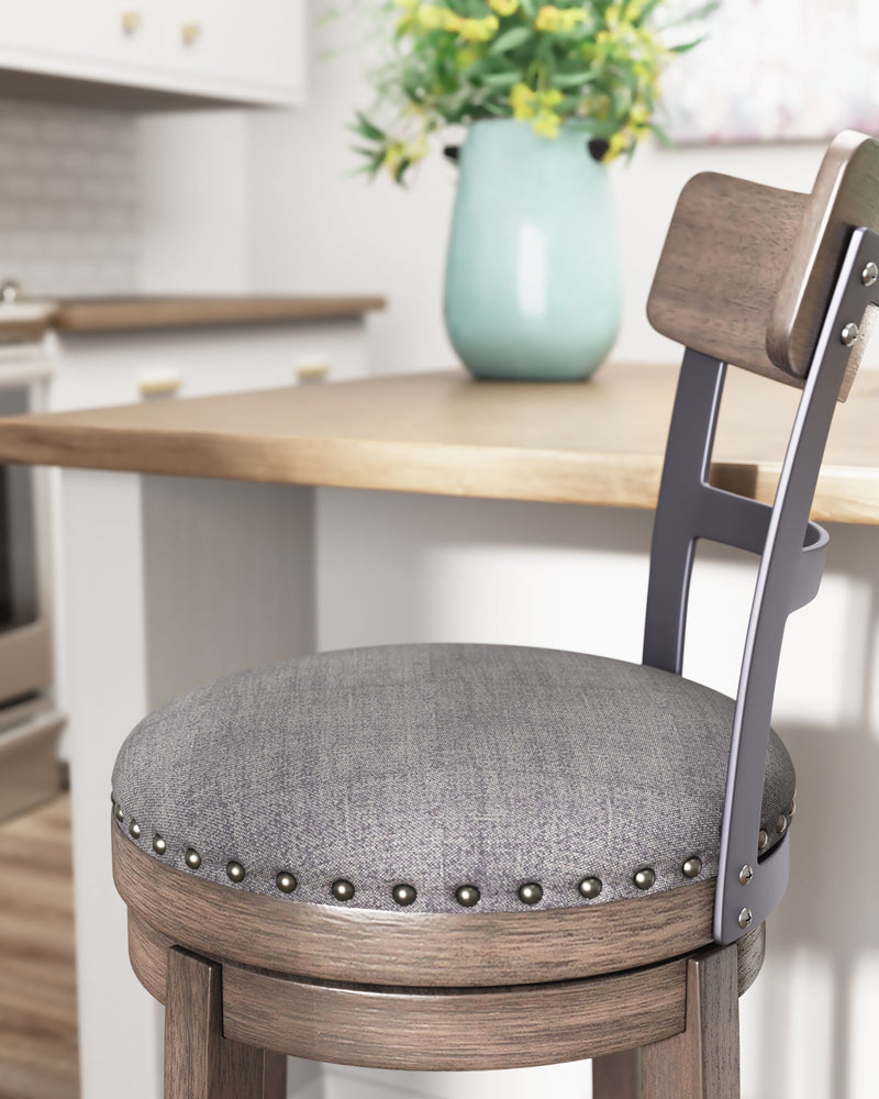 Caitbrook Gray Bar Height Stool