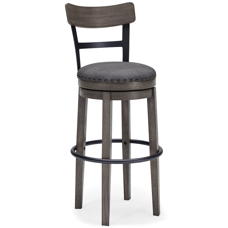 Caitbrook Gray Bar Height Stool