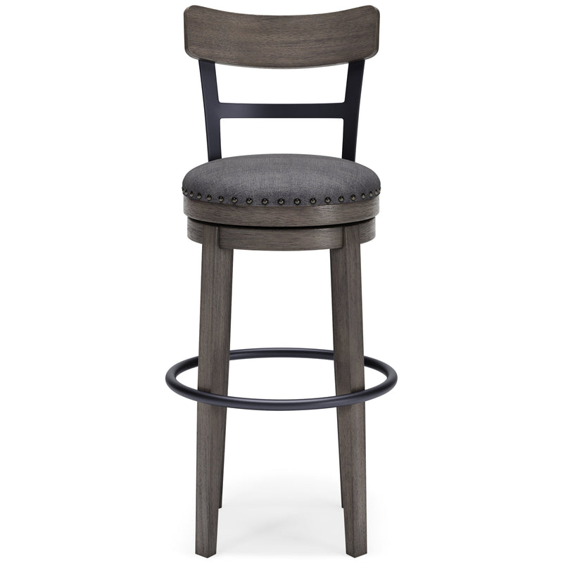 Caitbrook Gray Bar Height Stool