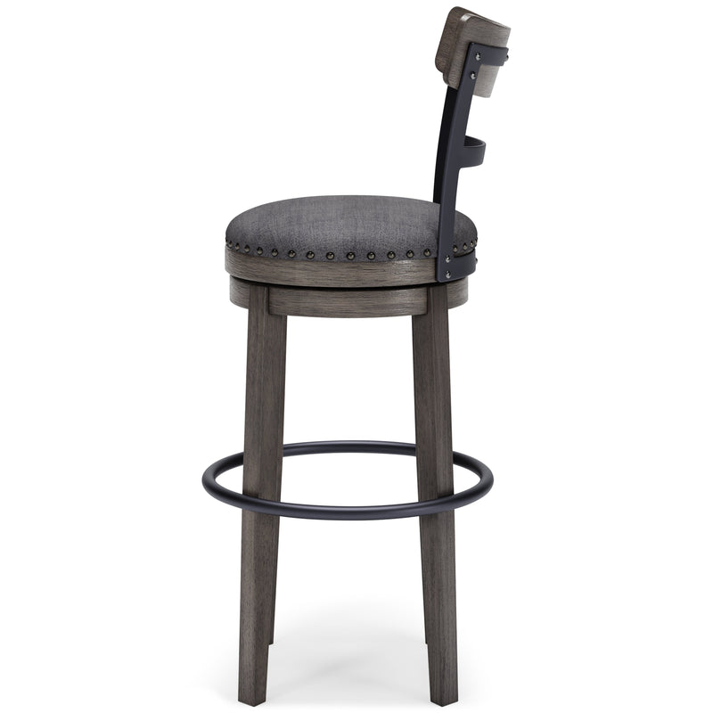 Caitbrook Gray Bar Height Stool