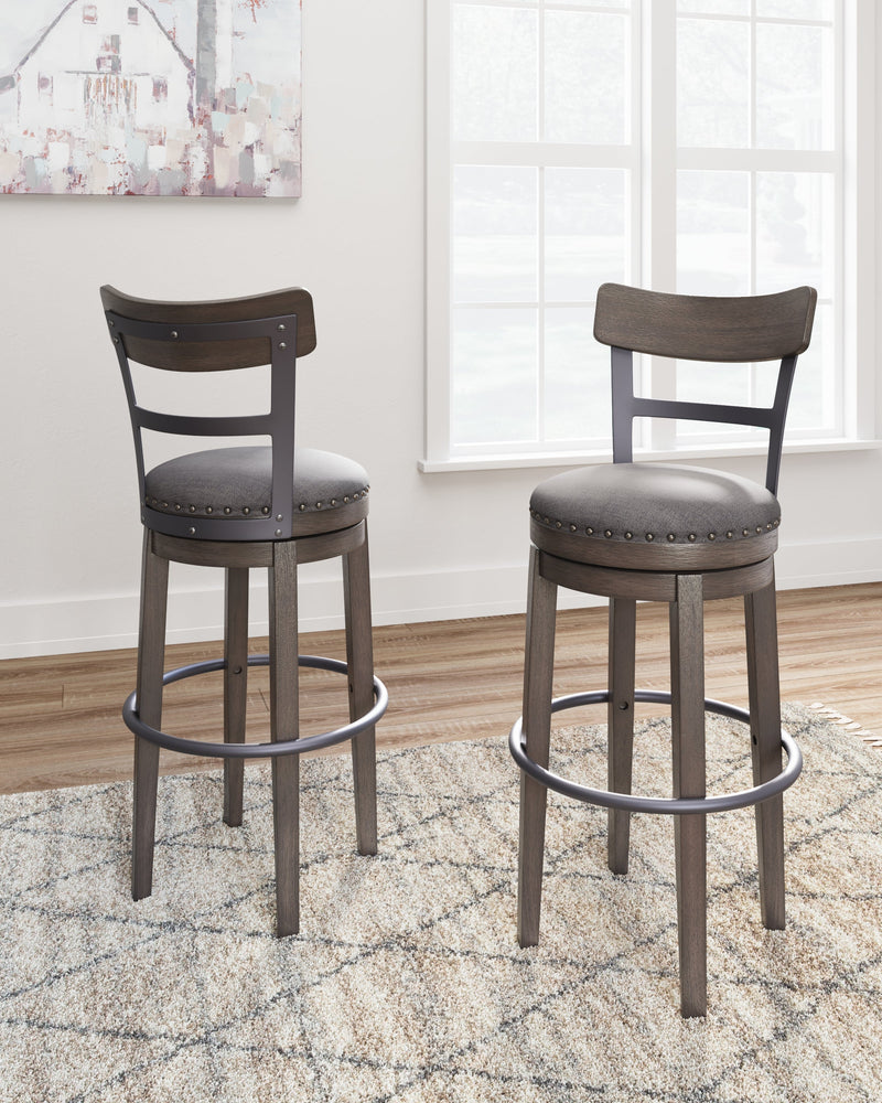 Caitbrook Gray Bar Height Stool