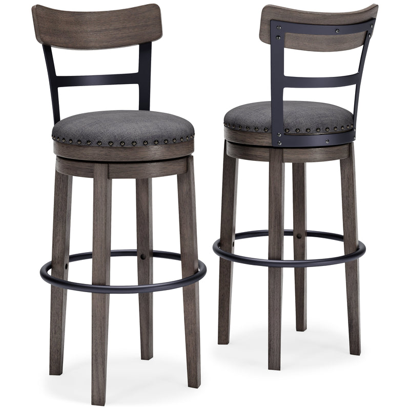 Caitbrook Gray Bar Height Stool