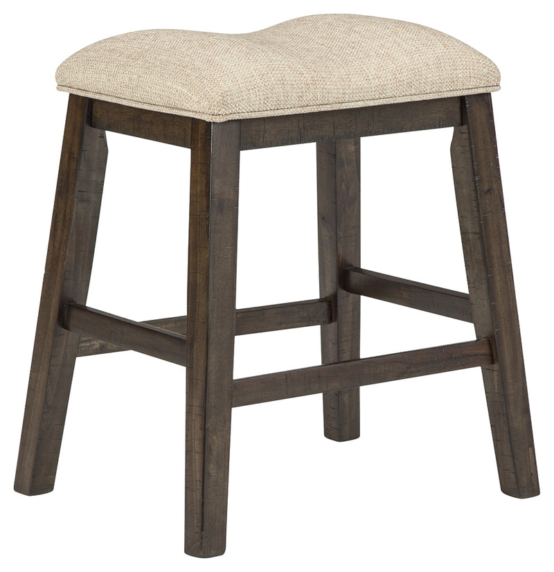 Rokane Light Brown Counter Height Bar Stool