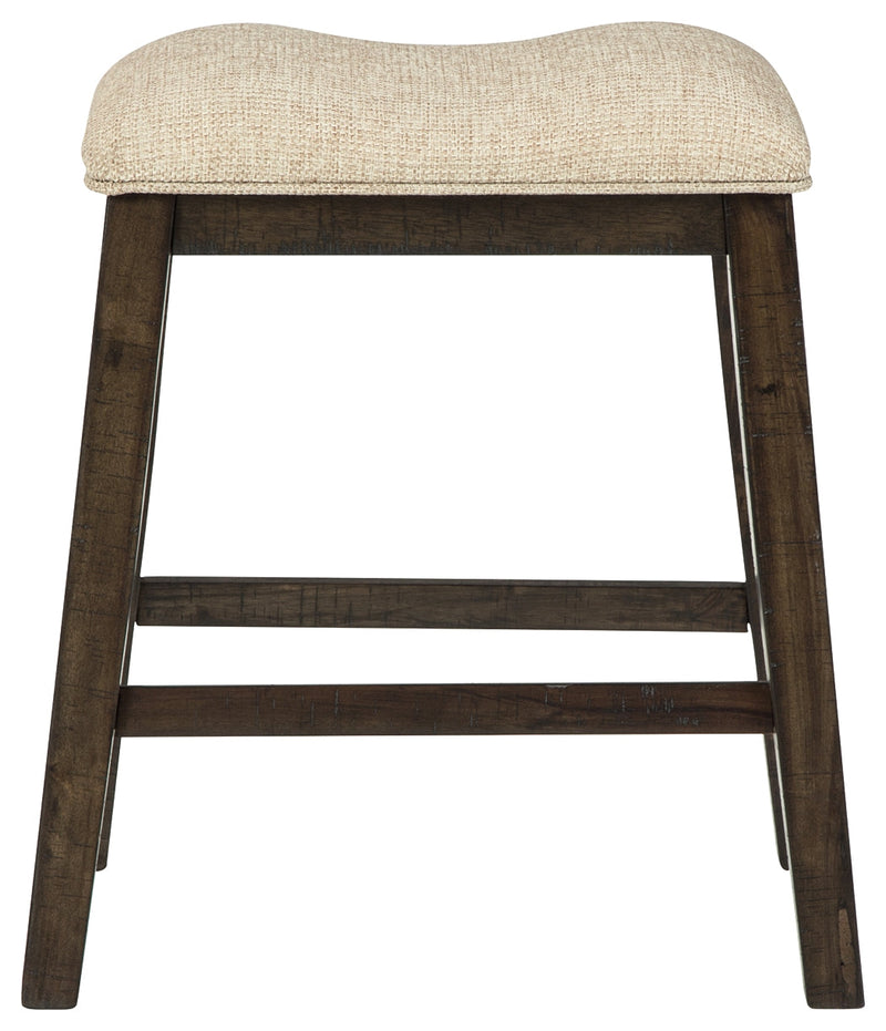 Rokane Light Brown Counter Height Bar Stool