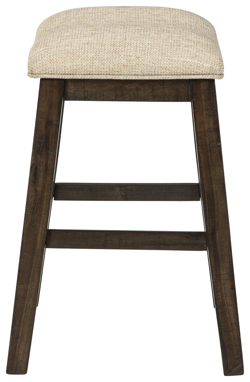 Rokane Light Brown Counter Height Bar Stool