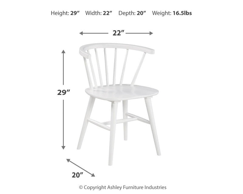 Grannen White Dining Chair