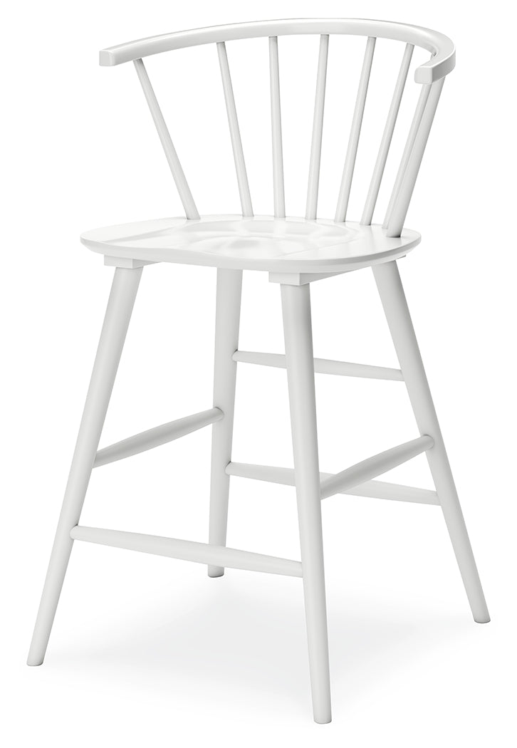 Grannen White Counter Height Stool