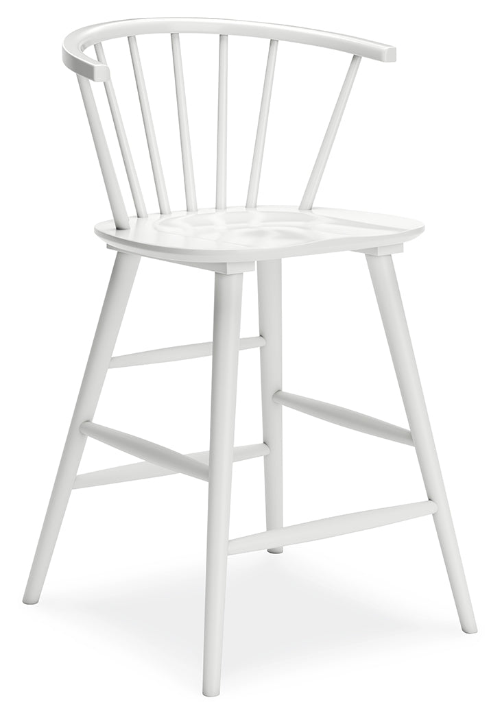 Grannen White Counter Height Stool