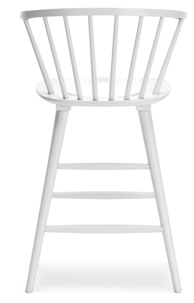 Grannen White Counter Height Stool