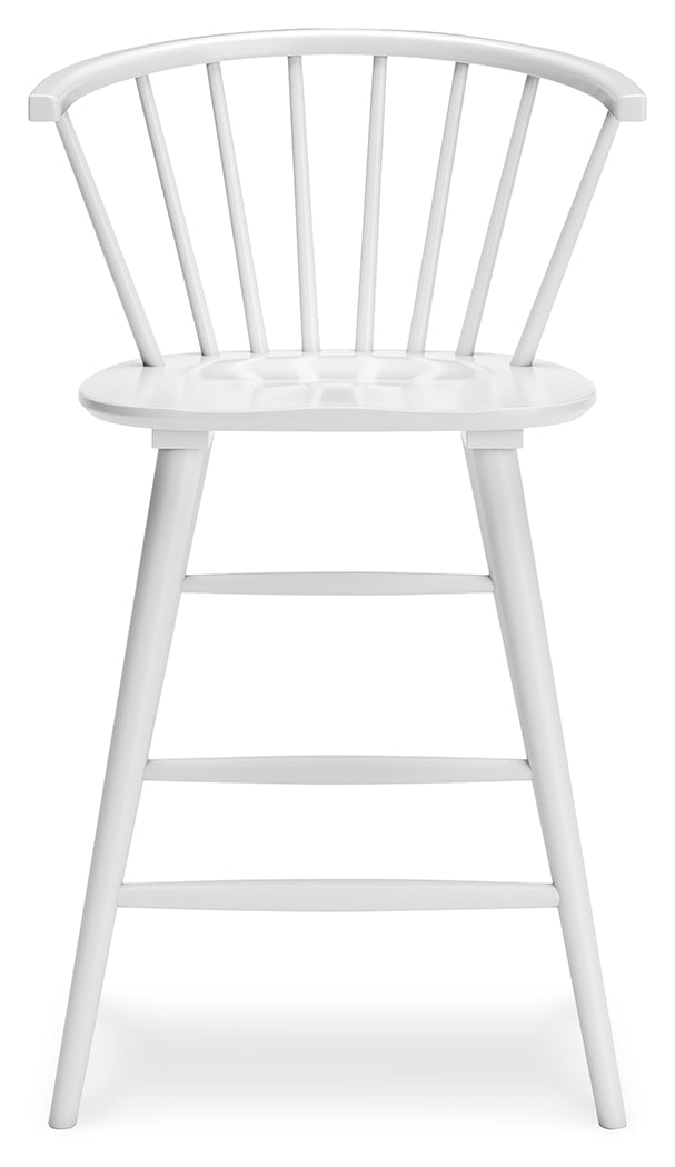 Grannen White Counter Height Stool