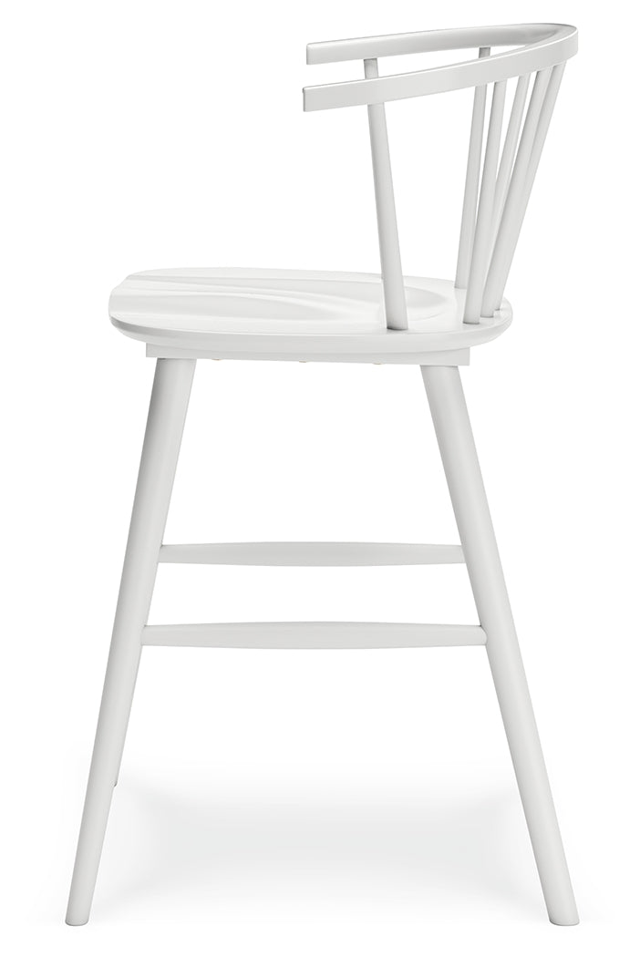 Grannen White Counter Height Stool