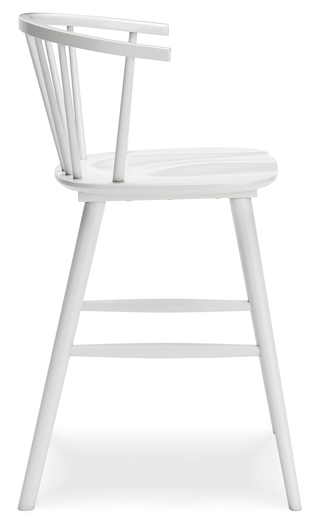 Grannen White Counter Height Stool