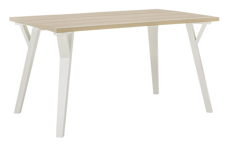 Grannen White Natural Dining Table