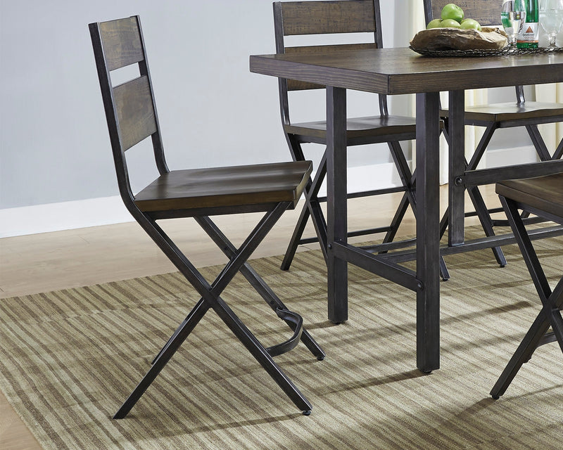 Kavara Medium Brown Counter Height Bar Stool