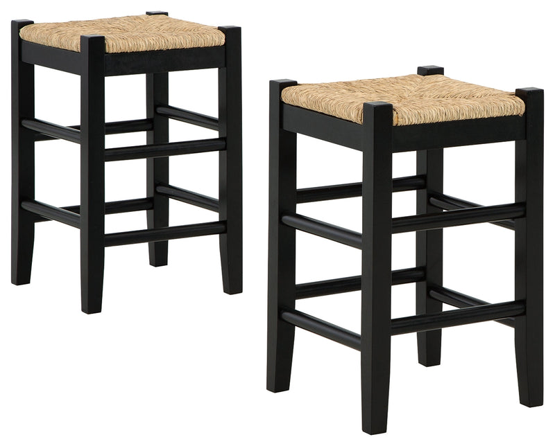 Mirimyn Black Counter Height Bar Stool