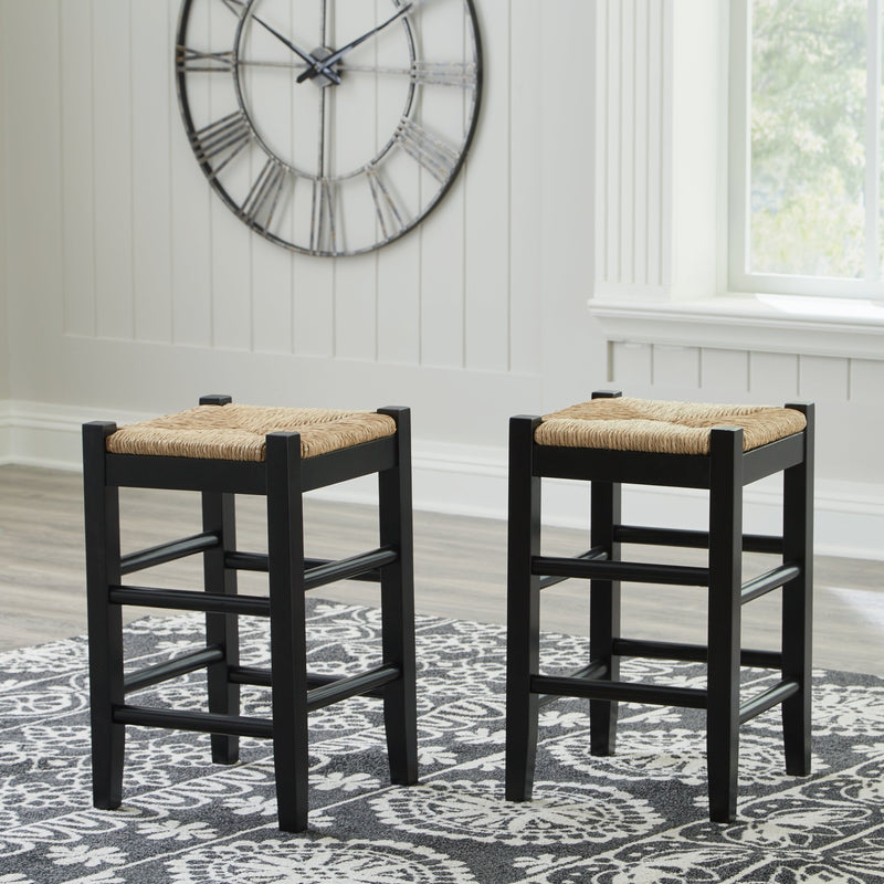 Mirimyn Black Counter Height Bar Stool