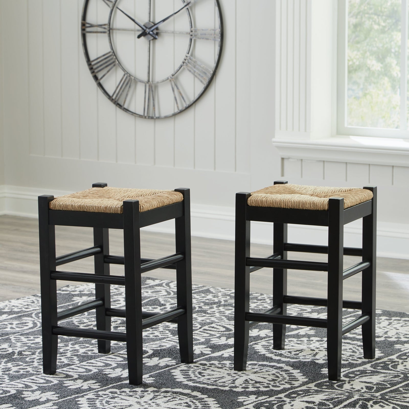 Mirimyn Black Counter Height Bar Stool