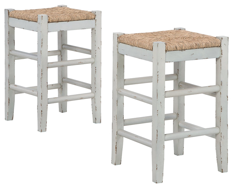 Mirimyn White Counter Height Bar Stool