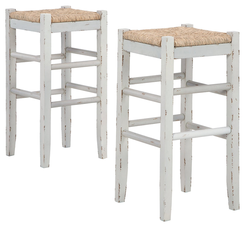 Mirimyn White Bar Height Stool