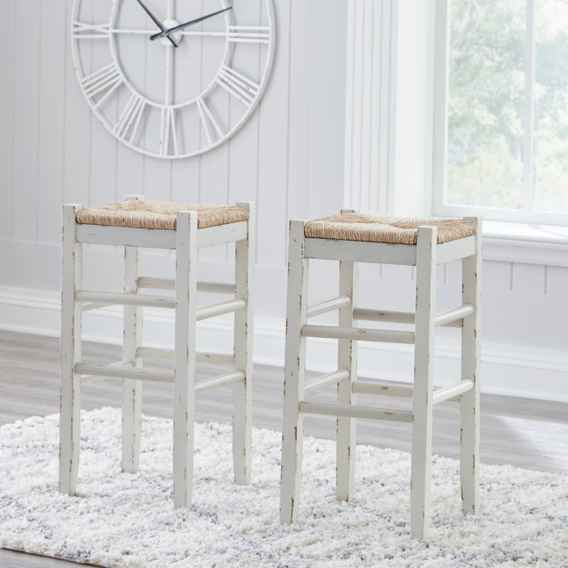 Mirimyn White Bar Height Stool