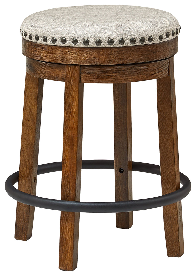 Valebeck Brown Black Counter Height Stool