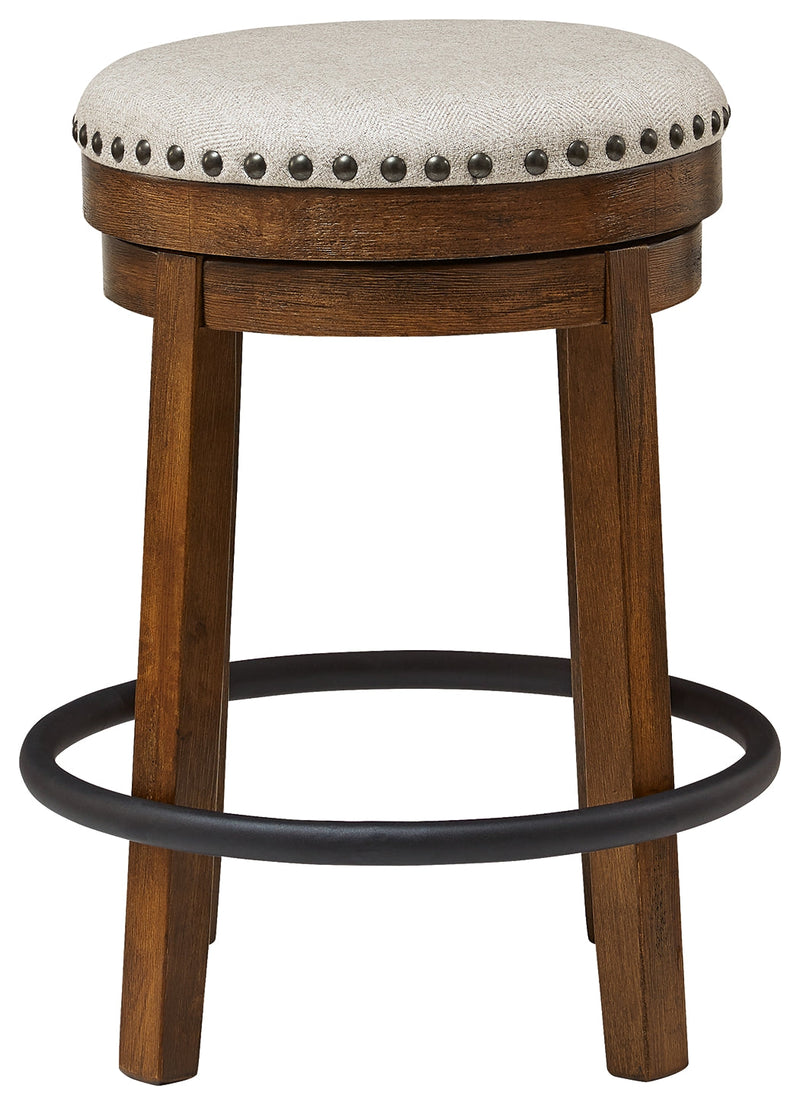 Valebeck Brown Black Counter Height Stool