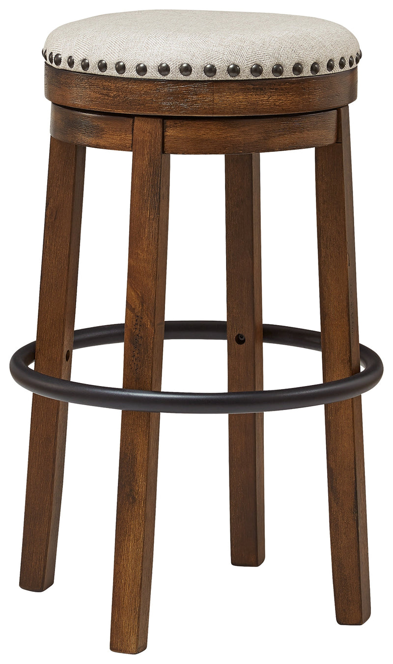 Valebeck Brown Black Bar Height Stool