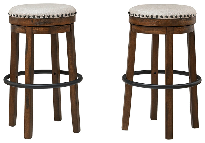 Valebeck Brown Black Bar Height Stool