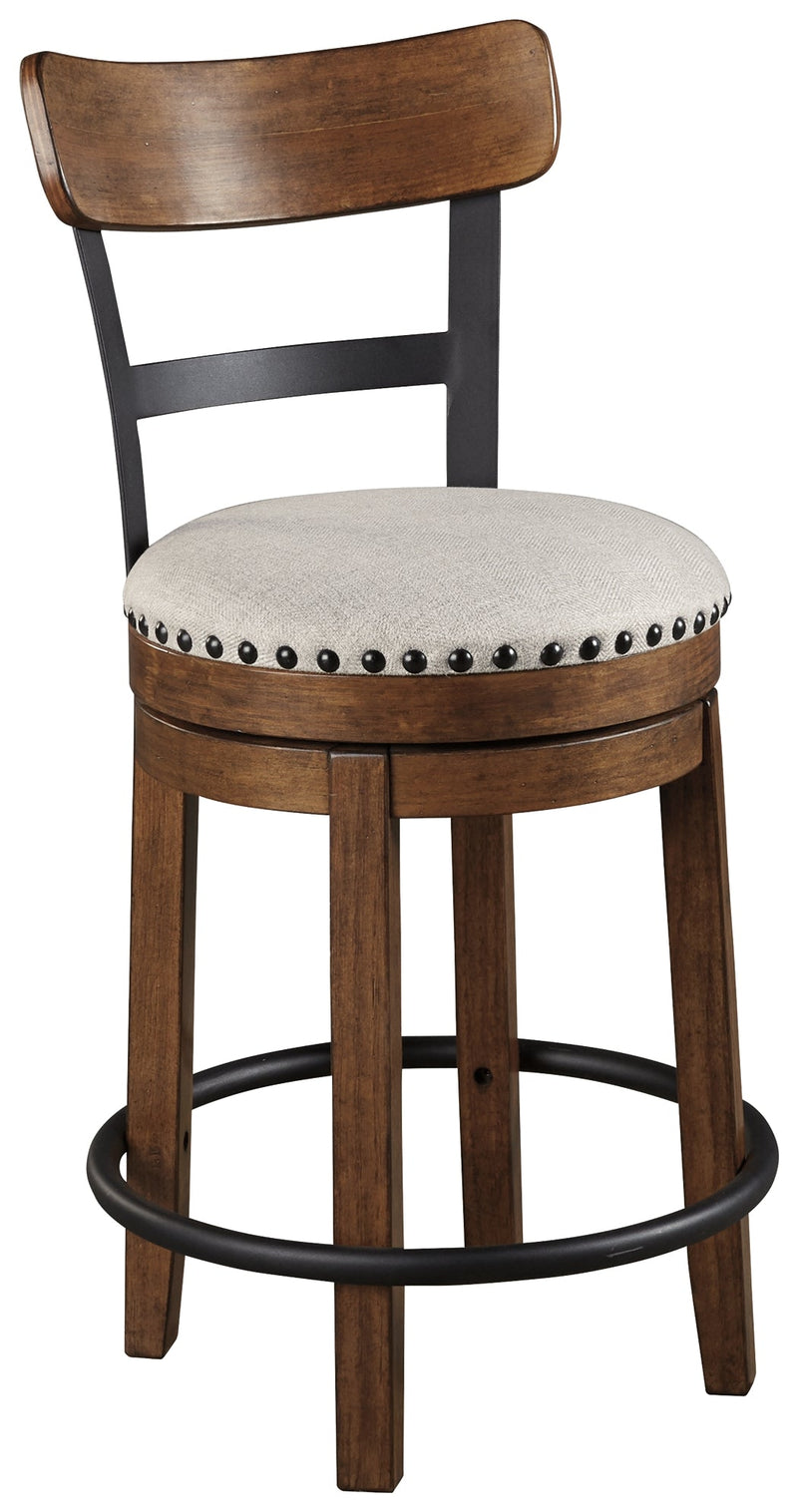 Valebeck Brown Counter Height Bar Stool