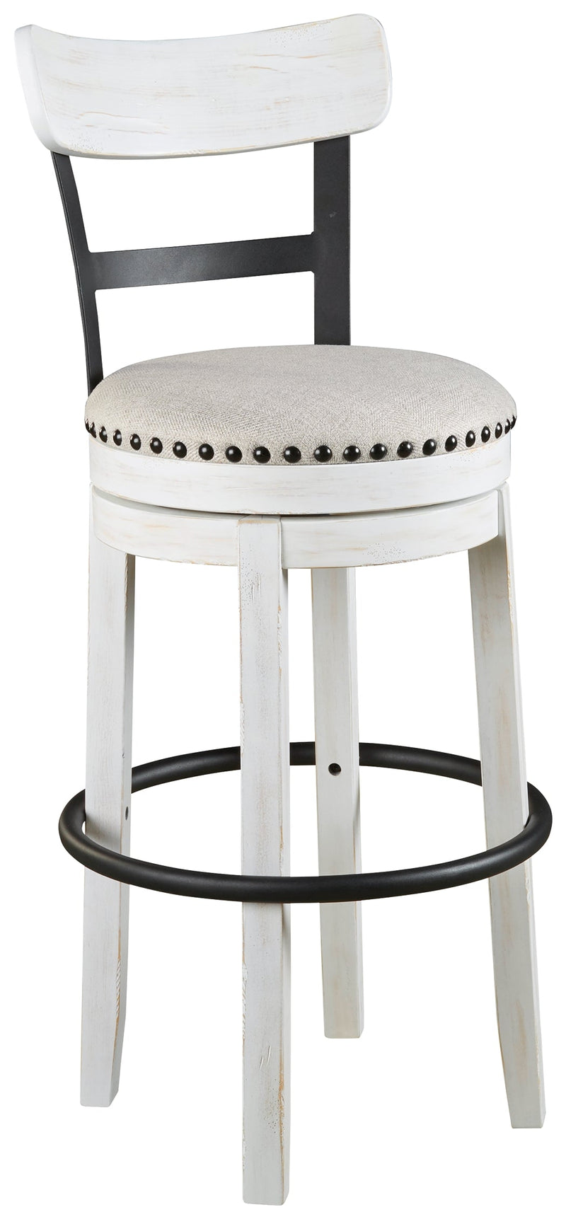 Valebeck White Bar Height Stool