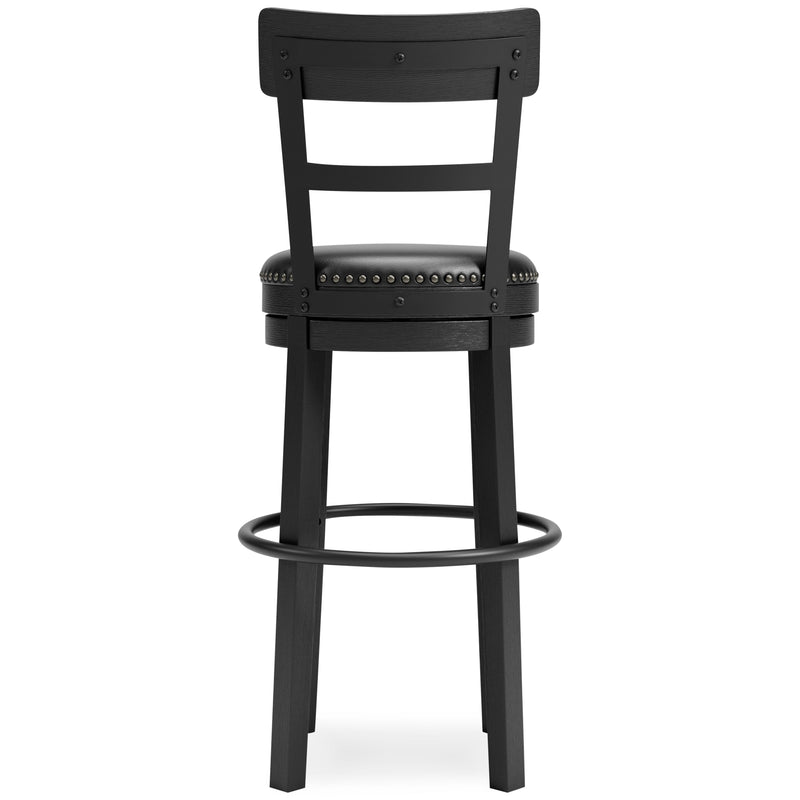 Valebeck Black Bar Height Stool