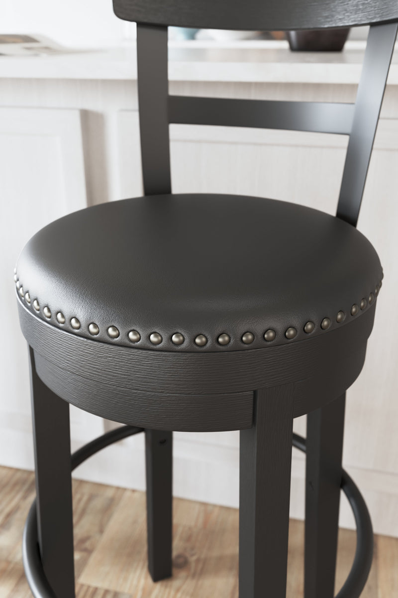 Valebeck Black Bar Height Stool