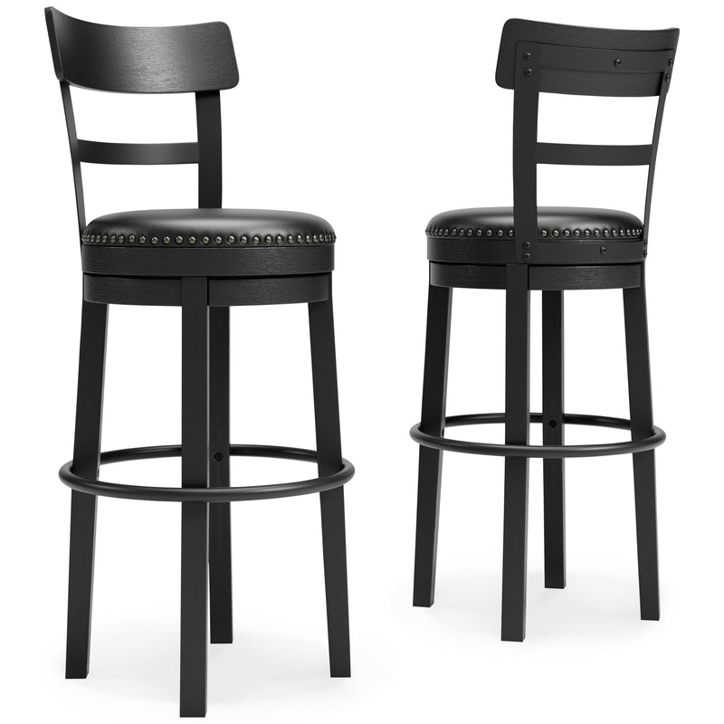 Valebeck Black Bar Height Stool