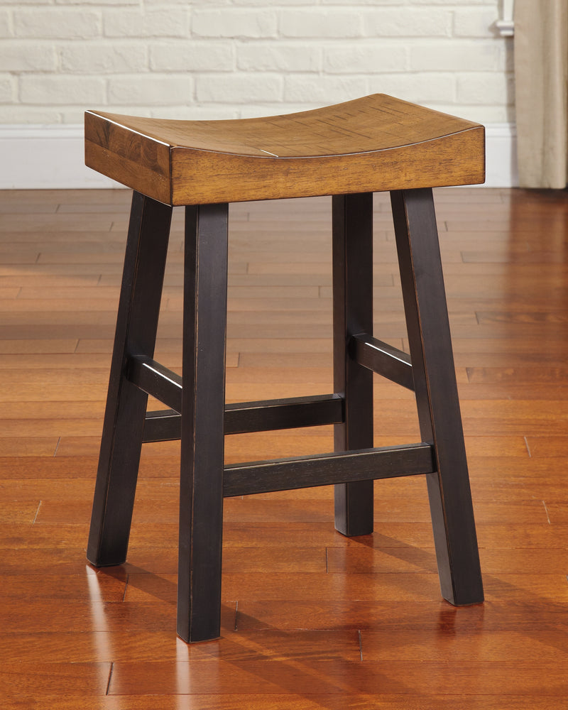 Glosco Medium Brown Dark Counter Height Bar Stool