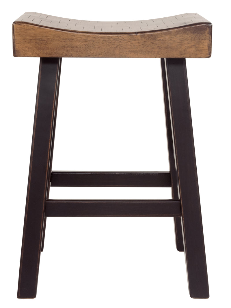 Glosco Medium Brown Dark Counter Height Bar Stool