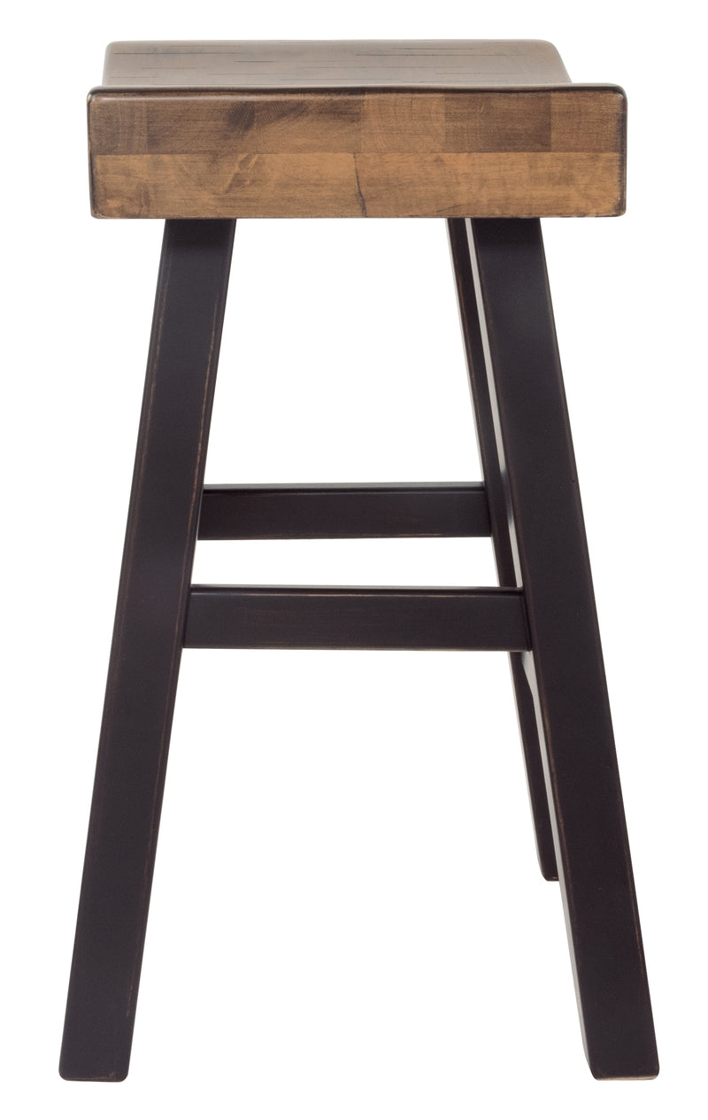 Glosco Medium Brown Dark Counter Height Bar Stool