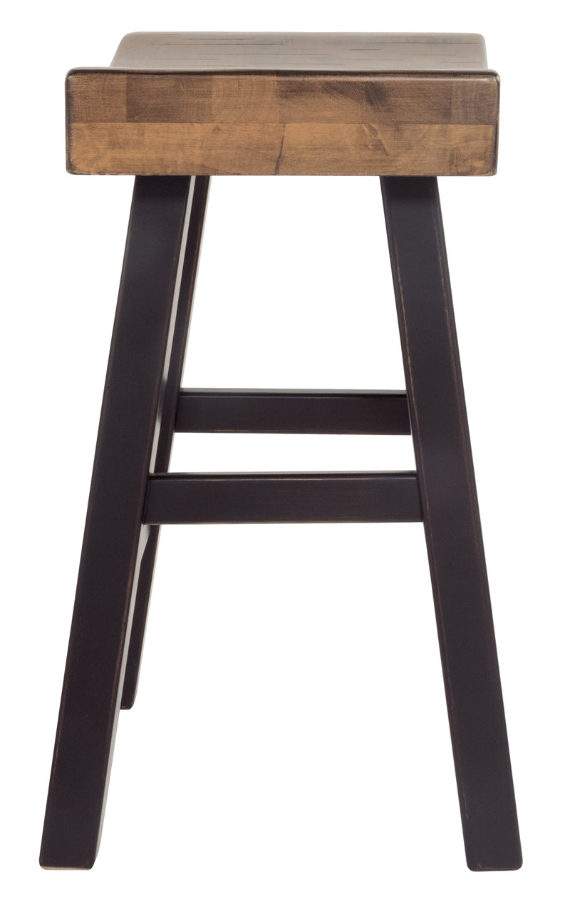 Glosco Medium Brown Dark Counter Height Bar Stool