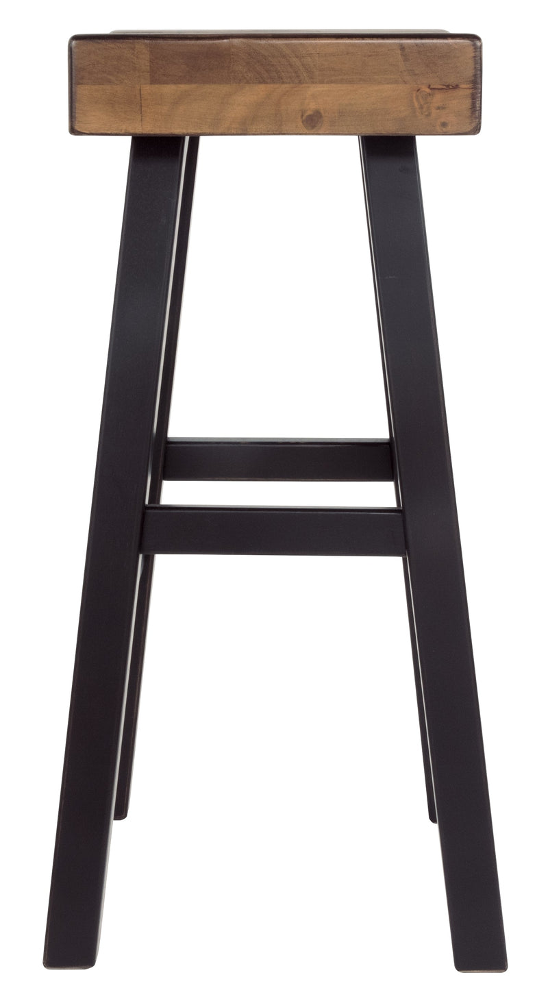 Glosco Medium Brown Dark Bar Height Stool