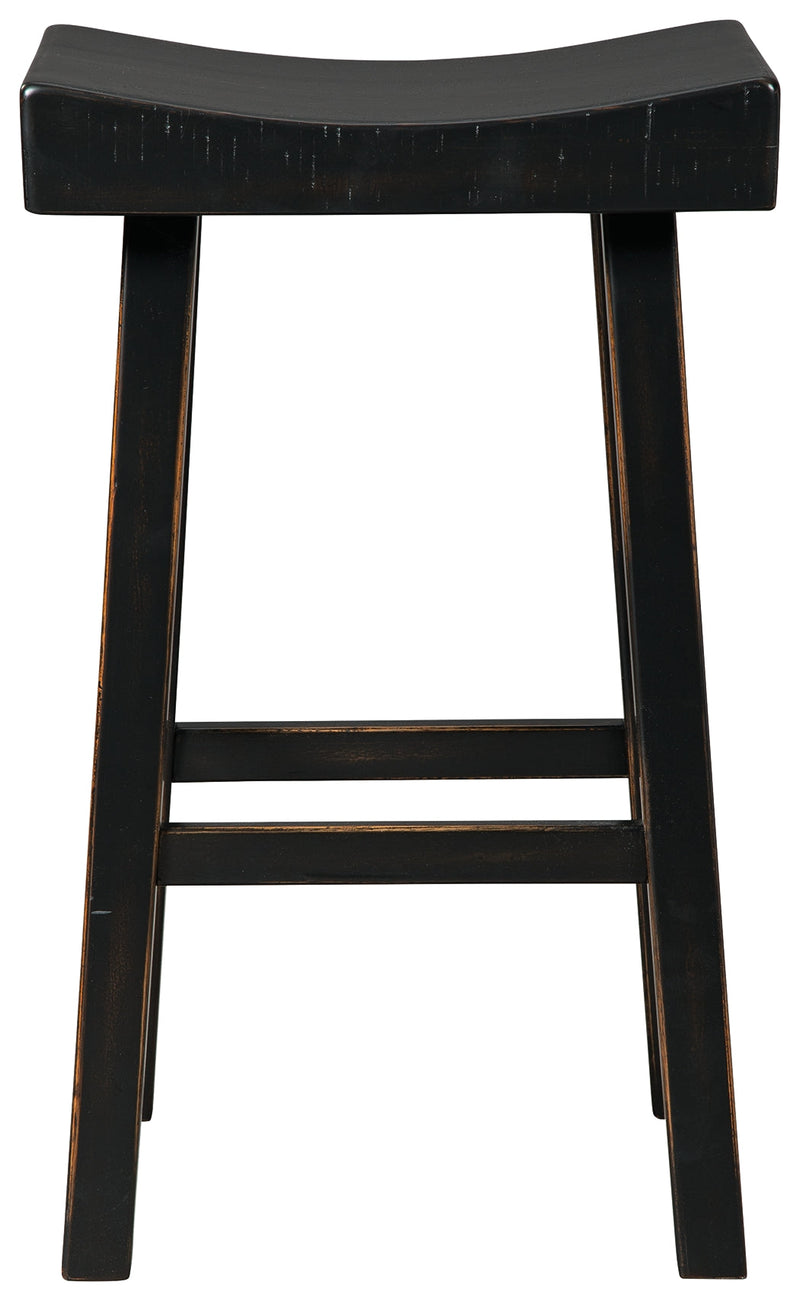 Glosco Black Pub Height Bar Stool