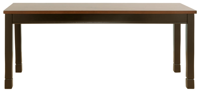 Owingsville Black Brown Dining Bench