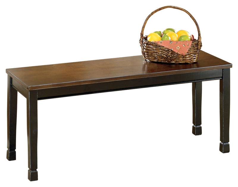 Owingsville Black Brown Dining Bench