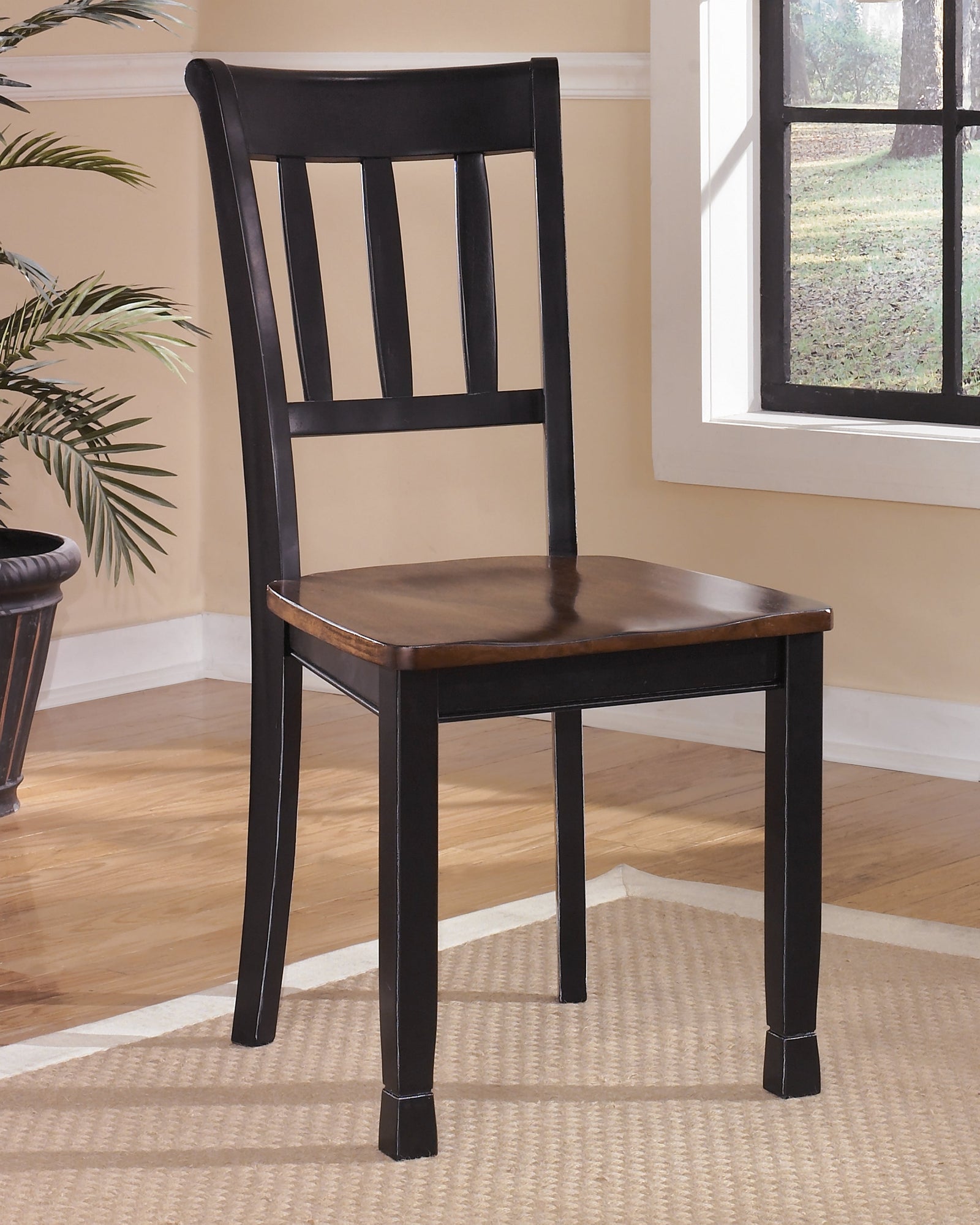 Owingsville Black Brown Dining Chair