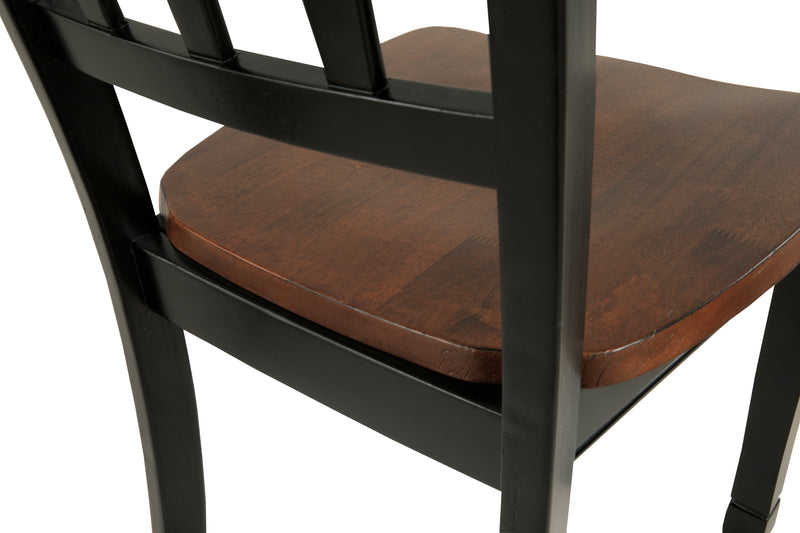 Owingsville Black Brown Dining Chair