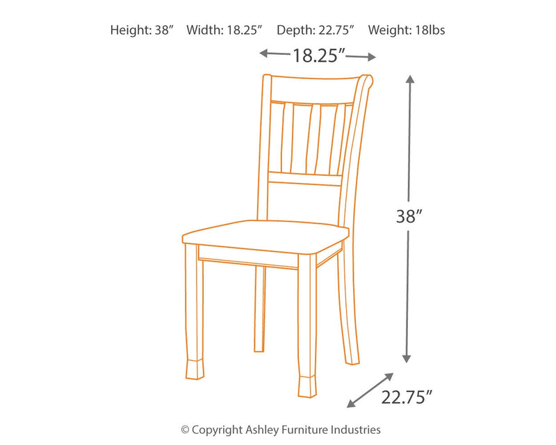 Owingsville Black Brown Dining Chair