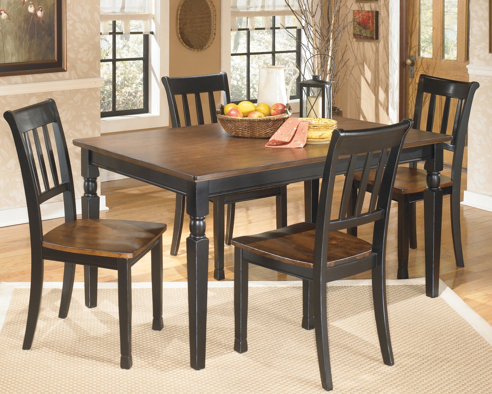 Owingsville Black Brown Dining Table